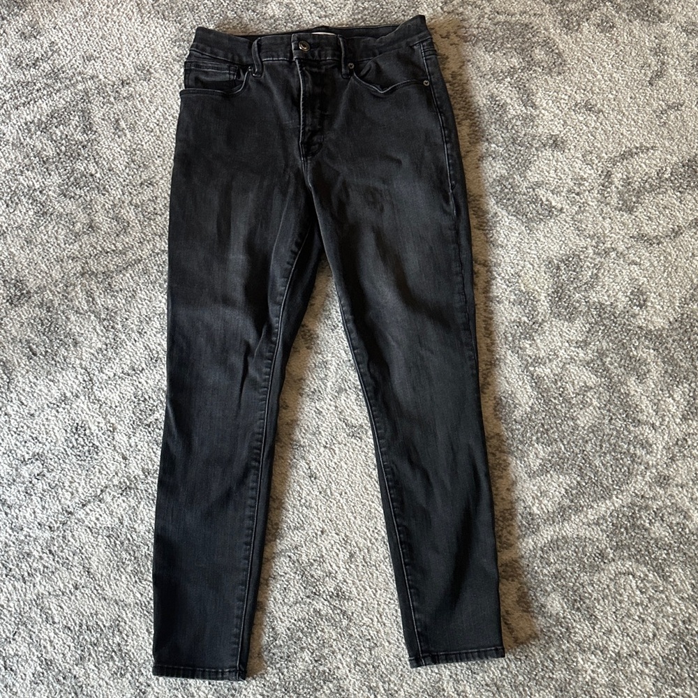 Good American Black Skinny Jeans - Good Legs, Size 29/8